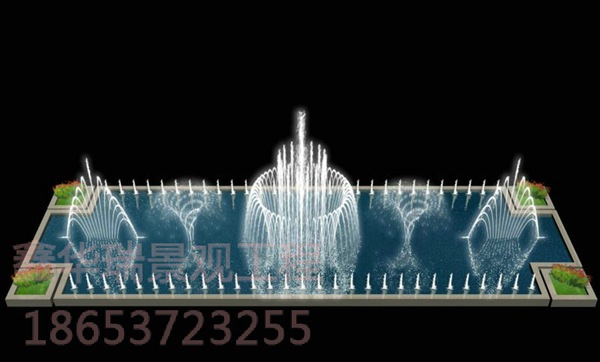 东营交警大队广场音乐喷泉工程