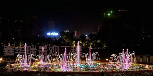 山西大同同煤集团广场大型音乐喷泉及热力喷泉工程